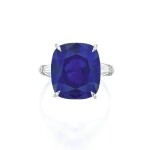 An Important Sapphire and Diamond Ring