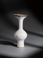 White Vase With Flaring Lip
