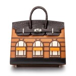 Limited Edition Birkin Faubourg 20cm in Madame, Matte Crocodile, Sombrero, Epsom and Swift Leather with Palladium Hardware, 2020