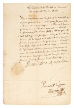 RICHELIEU, Cardinal | Document signed ("De Richelieu"), as General of the Army, about the conquest of Savoy, 1630