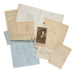 Huxley, Aldous | Rare autograph manuscript of "Leda" and signed material