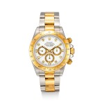 ROLEX | COSMOGRAPH DAYTONA, REFERENCE 16523 A YELLOW GOLD, STAINLESS STEEL AND DIAMOND-SET CHRONOGRAPH WRISTWATCH WITH BRACELET, CIRCA 1999