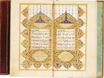 AN ILLUMINATED QUR'AN AND A TREATISE ON QUR'ANIC STUDIES AND PRAYERS, COPIED BY 'ABD AL-BARI, KNOWN AS ADAM, AND AHMAD JAWDET, TURKEY, OTTOMAN, DATED 1132 AH/1719-20 AD AND 1251 AH/1835-36 AD