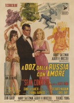 From Russia with Love/ A 007, Dalla Russia con Amore (1963), first Italian release poster (1964)