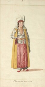 "Costumi Turchi e Grechi fatti in Constantinopoli 1790" | Album of original watercolours, 1790