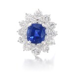 Sapphire and diamond ring | 藍寶石配鑽石戒指