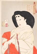 Tsukioka Yoshitoshi (1839-1892) | Looking Refined: The Appearance of a Court Lady of the Kyowa Era (Hin ga yosaso Kyowa nenkan kanjo no fuzoku) | Meiji period, late 19th century 
