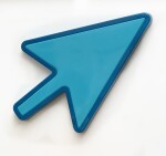 Arrow (blue on blue)