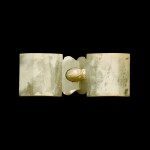 A jade belt clasp, Yuan/early Ming dynasty, 14th/15th century | 元/明初十四 / 十五世紀 玉帶扣