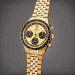 Reference 6264 Daytona 'Paul Newman Lemon' | A yellow gold chronograph wristwatch with bracelet, Circa 1969 | 勞力士 型號 6264 Daytona 'Paul Newman Lemon' 黃金計時鍊帶腕錶，製作年份約 1969