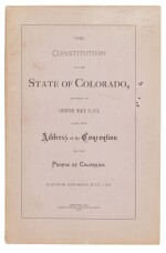 Colorado | The constitution that brought Colorado into the union