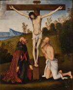 Christ on the Cross with Saint Jerome and an Augustinian Saint
