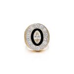 Gold, Diamond and Onyx Ring
