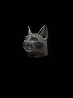 An Egyptian Bronze Head of a Cat, 22nd/26th Dynasty, 944-525 B.C.