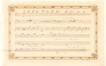 C. Debussy, autograph musical quotation from Act 1 of "Pelléas et Mélisande", signed and inscribed, 1916