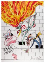 SCARFE | Pink Floyd's "The Wall" - Teacher, Wife, Mother and Pink, original drawing