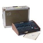 Afrika Islam's Oberheim DMX drum machine, used by him to produce Ice T's “6 In The Mornin” and “Colors” [1982], with bassline for both still programmed in. Signed by both of them.