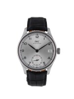 IWC | PORTUGIESER BFI FILM FESTIVAL, REF 510207 LIMITED EDITION STAINLESS STEEL WRISTWATCH WITH DATE AND 8-DAY POWER RESERVE INDICATION CIRCA 2016