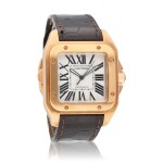 Santos 100 Reference 2792 A pink gold automatic wristwatch, Circa 2006