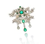 Emerald and diamond pendant-necklace (Collana con pendente in smeraldi e diamanti), 1890