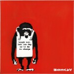 Banksy 班克斯 | Laugh Now But One Day We'll Be in Charge  現在儘管笑吧，終有一天我們將為主宰者