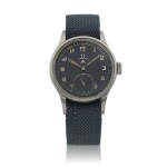 Stainless steel military wristwatch with radium indexes made for the British Army Circa 1944