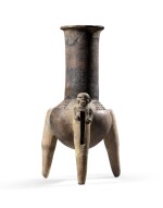 Vase tripode en céramique, Costa Rica, 500 AV. J.-C.-250 AP. J.-C. | Costa Rica ceramic tripod vase, 500 BC-AD 250 