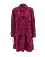 Tweed checkered coat