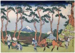 Katsushika Hokusai (1760-1849) | Hodogaya on the Tokaido (Tokaido Hodogaya) | Edo period, 19th century 