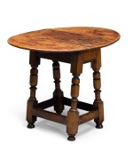 A Charles I oak drop-leaf stool-table, circa 1640