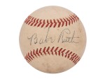 1942-45 Babe Ruth Single Signed OAL Harridge Baseball (JSA)