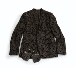 Black Matte Sequin Jacket, circa 2000 | Veste en laine brodée de sequins noirs et velours, circa 2000