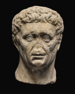 A ROMAN MONUMENTAL MARBLE PORTRAIT HEAD OF NERVA, LATE 1ST CENTURY A.D.