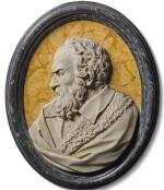 ATTRIBUTED TO GEROLAMO TICCIATI (1679-1745), ITALIAN, FLORENCE, FIRST HALF 18TH CENTURY | RELIEF WITH THE PROFILE OF A MAN, PROBABLY GALILEO GALILEI (1564-1642)
