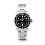 Rolex | "Double Red" Sea-Dweller, Reference 1665, A stainless steel wristwatch with date and bracelet, Circa 1977 | 勞力士 | "Double Red" Sea-Dweller型號1665  精鋼鏈帶腕錶，備日期顯示，約1977年製