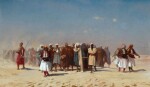 JEAN-LÉON GÉRÔME | EGYPTIAN RECRUITS CROSSING THE DESERT