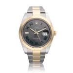 Reference 126303 Datejust 'Wimbledon' | A yellow gold and stainless steel automatic wristwatch with date and bracelet, Circa 2021