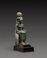 An Egyptian Bronze Figure of a Lion-Headed Goddess, 26th Dynasty, 664-525 B.C.