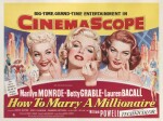 How to Marry a Millionaire (1953), poster, British
