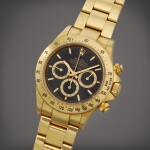 'Floating' Daytona 'Inverted 6 Zenith', Reference 16528 | A yellow gold chronograph wristwatch with bracelet | Circa 1988