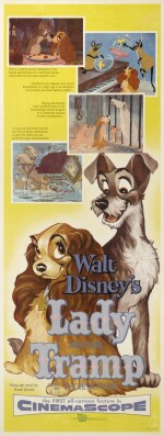 LADY AND THE TRAMP (1955) POSTER, US
