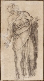Study for Mary under The Cross, After Michelangelo's Crucifixion with Mary and John