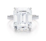 DIAMOND RING | 11.04卡拉 方形 E色 鑽石 戒指