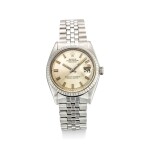 ROLEX | DATEJUST REFERENCE 1603 A STAINLESS STEEL WRISTWATCH WITH DATE AND BRACELET, CIRCA 1969
