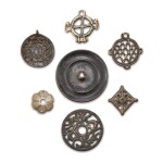 A group of 7 copper-alloy thogchags, Tibet, 12th - 15th century 十二至十五世紀 西藏 各式天鐵一組七件