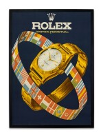  ROLEX | A LARGE ADVERTISING POSTER, CIRCA 1952