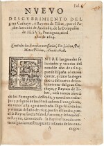 Andrade, Antonio de. A rare printing of the first authoritative account of a European traveler’s visit to Tibet