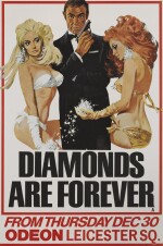 Diamonds are Forever (1971), poster, British