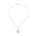 Pendentif perle fine et diamants | Natural pearl and diamond pendant