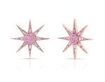 Pink Sapphire Luminous Starburst Earrings, 2022